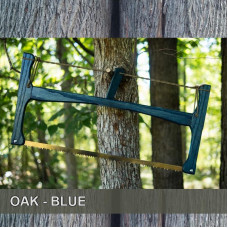 24in Oak - Blue Satin