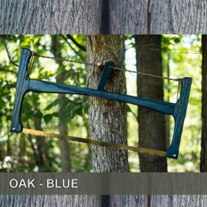 24in Oak - Blue Satin
